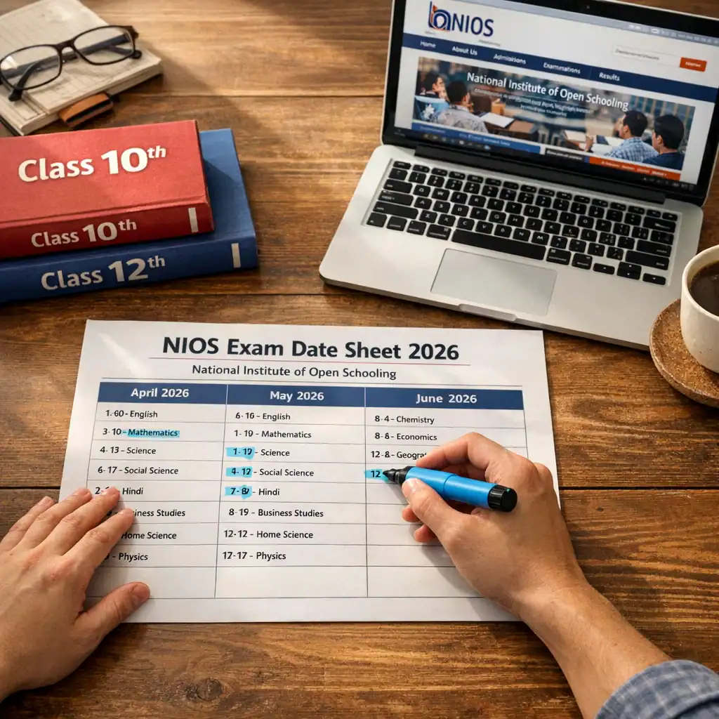 Online NIOS exam registration and syllabus for open schooling students.